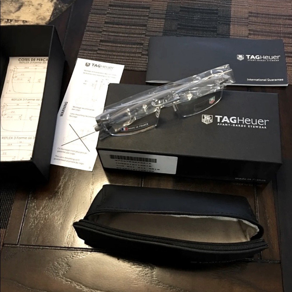 TAG Heuer rimless eye frames/ specs NEW